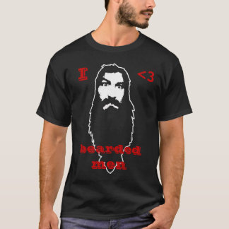 CAMISETA HOMBRES BARBUDOS I <3