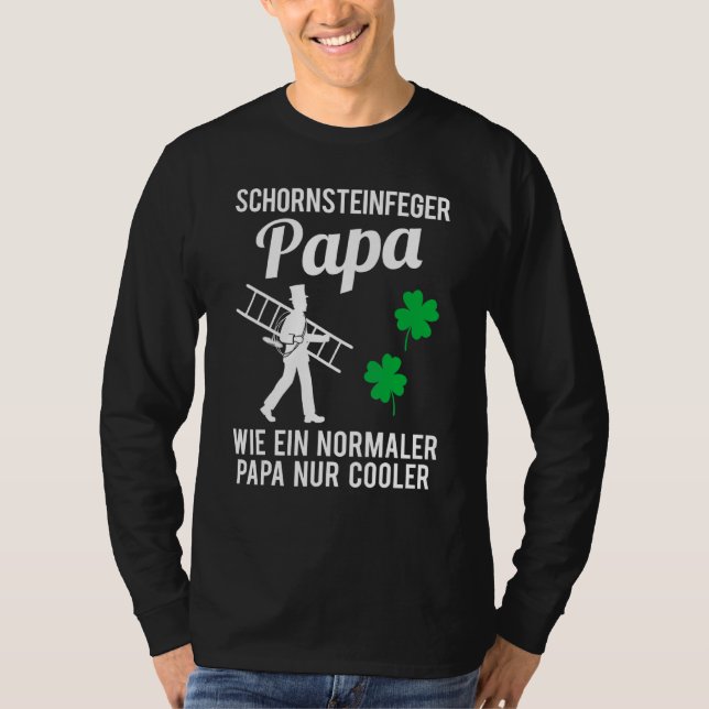 Camiseta Hombres Barrido de Chimenea Papá Padre Chimenea Ba (Anverso)