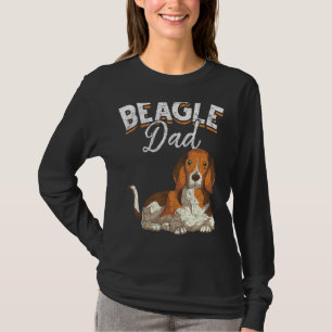 Camiseta Hombres Beagle Dad Dog Animal Mascota Dueño de Pad