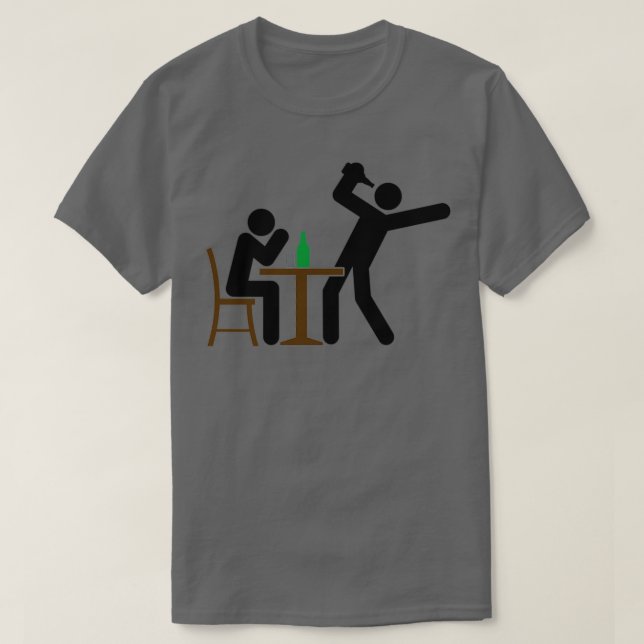Camiseta Hombres bebiendo (Diseño del anverso)