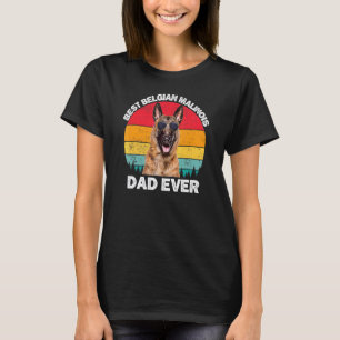 Camiseta Hombres Belga Malinois Dad Viste al Pastor Belga