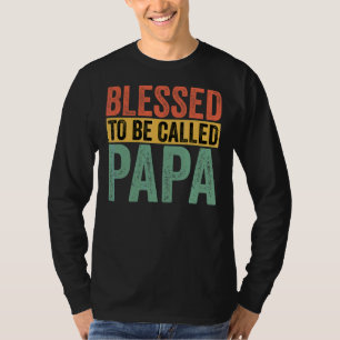 Camiseta Hombres Bendecidos De Ser Llamados Papa Promociona