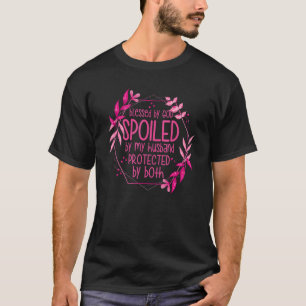Camiseta Hombres bendecidos por Dios malcriados por mi mari