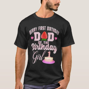 Camiseta Hombres Berry Primer Cumpleaños Papá De Los Chic