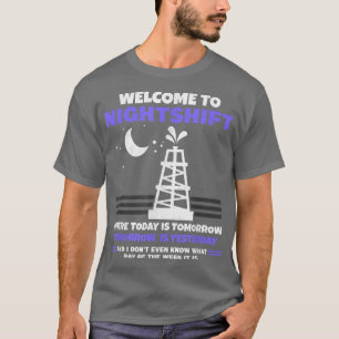 Camiseta Hombres Bienvenidos A La Carretera De Petróleo De