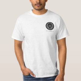 Camiseta Hombres Blancos Logotipo de Empresa Personalizado