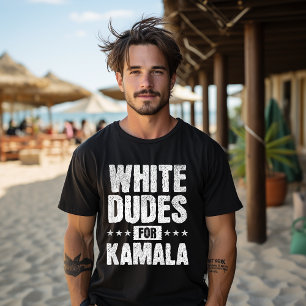 Camiseta Hombres Blancos Para Kamala Harris Presidente Elec