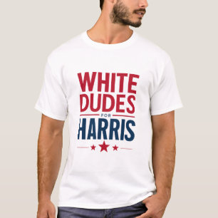 Camiseta Hombres Blancos Para La Elección De Harris Kamala 