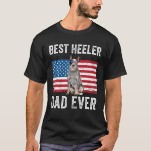 Camiseta Hombres Blue Heeler Dad Australian Cattle Dog Love