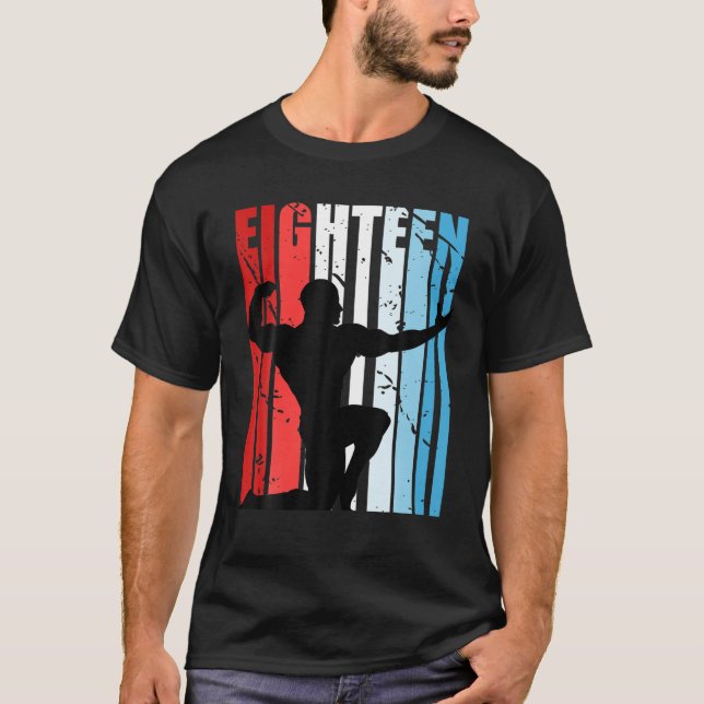 Camiseta Hombres Bodybuilding 18Th Birthday Halterofilia (Anverso)