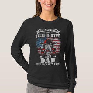 Camiseta Hombres Bombardero Bandera Estadounidense Papá Pap