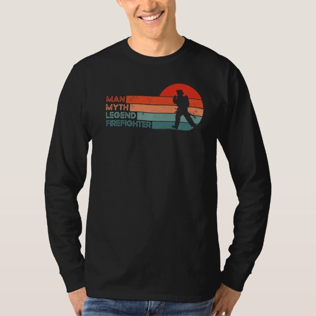 Camiseta Hombres bomberos voluntarios bomberos bomberos (Anverso)