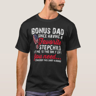 Camiseta Hombres Bonan a papá desde que tuvo a su hijastra 
