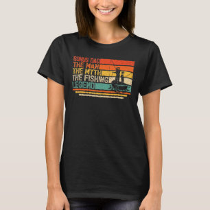 Camiseta Hombres Bono de Vintage Papá El Hombre Leyenda De 