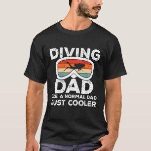 Camiseta Hombres Buceando Papá Bucea Buceando Subacuático