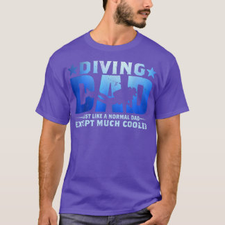 Camiseta Hombres Buceando papá bucear Scuba Diver Regalos F