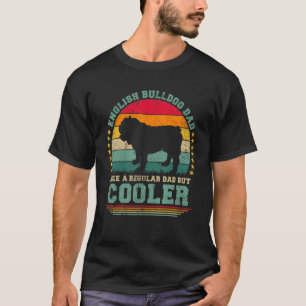 Camiseta Hombres Bulldog Inglés Papá Como Padre Regular