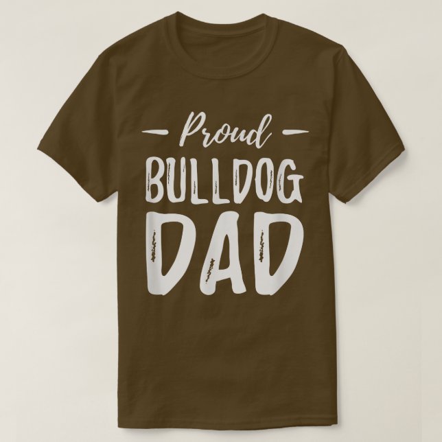 Camiseta Hombres Bulldog papá Shirt Divertido Idea de camis (Diseño del anverso)