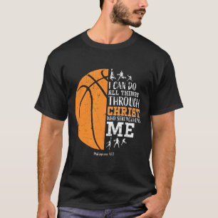 Camiseta Hombres Bysketbyll Cristianos Niños Regalos Religi