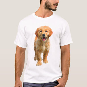 Camiseta Hombres cachorros de Golden Retriever