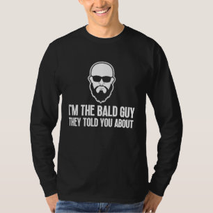 Camiseta Hombres Calvos Hombre Barba Pérdida de Pelo Calvic