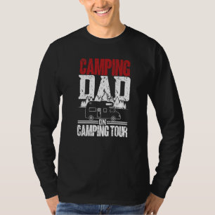 Camiseta Hombres Campamento Papá De Gira Campista Caravana