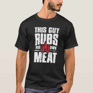 Camiseta Hombres Carne propia hamburguesa caliente de barba