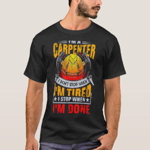 Camiseta Hombres Carpintero Guay Funny se une al trabajo du