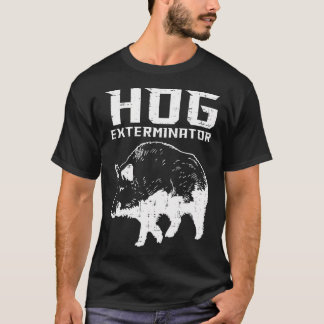 Camiseta Hombres cazadores de cerdos salvajes Boar Extermin