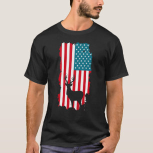 Camiseta Hombres cazadores de venados de la bandera estadou
