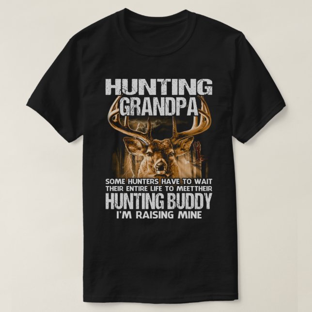 Camiseta Hombres cazando al abuelo, padre, hijo, coqueteand (Diseño del anverso)