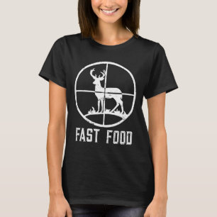 Camiseta Hombres Cazando Rápidamente Caza De Venados Gracio