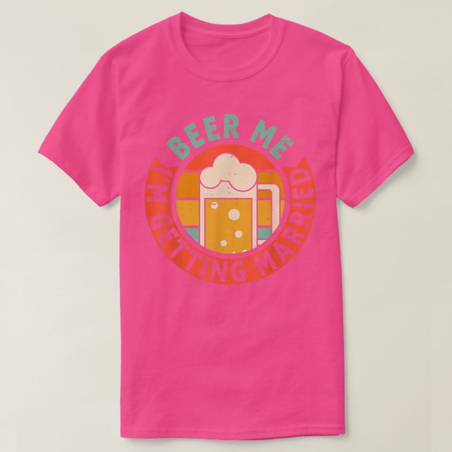 Camiseta Hombres Cerveza para mí Estoy casado Fiesta de sol (Diseño del anverso)