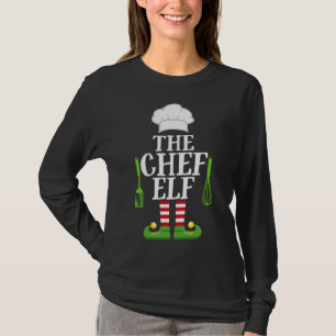 Camiseta Hombres Chef Elf Familia Matanza Navidades Grupo E