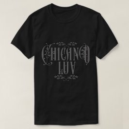 Camiseta Hombres Chicano Amo Negro Nombre Personalizado
