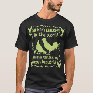 Camiseta Hombres Chicken familia de cría de pollo humor
