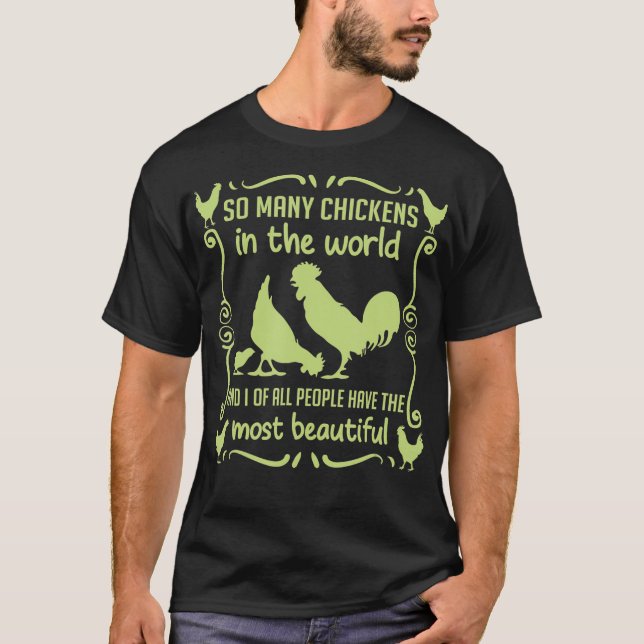 Camiseta Hombres Chicken familia de cría de pollo humor (Anverso)