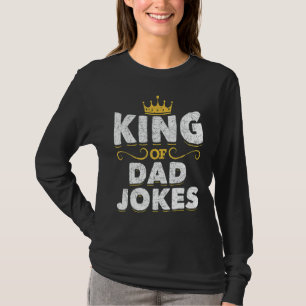 Camiseta Hombres Chistes del Rey del Padre Coronan Chistes 