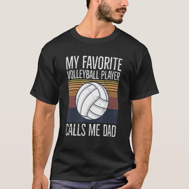 Camiseta Hombres Cita Voleibol Para Un Papá De Un Pl De Vol (Anverso)