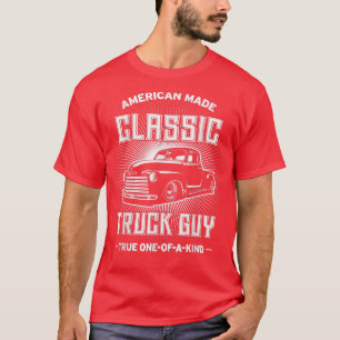 Camiseta Hombres Clásicos Camión Guy Funny Vintage American