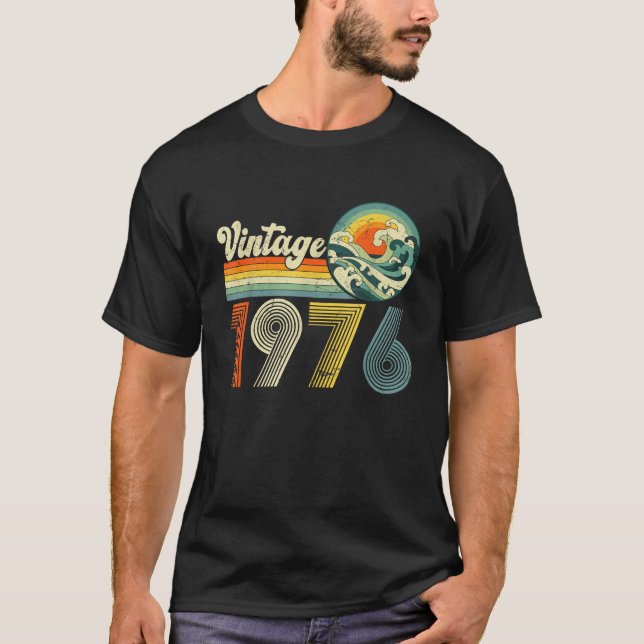 Camiseta Hombres Clásicos Nacidos en 1976 (Anverso)