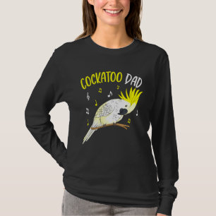 Camiseta Hombres Cockatoo Dad Parrot Bird