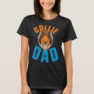 Camiseta Hombres Collie Dad Dueño De Perro Mascota Dog Anim