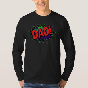 Camiseta Hombres cómic especial del Día del Padre para papá