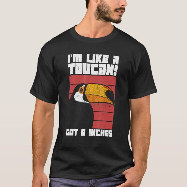 Camiseta Hombres, como un toscano, tengo 8 pulgadas para un (Anverso)
