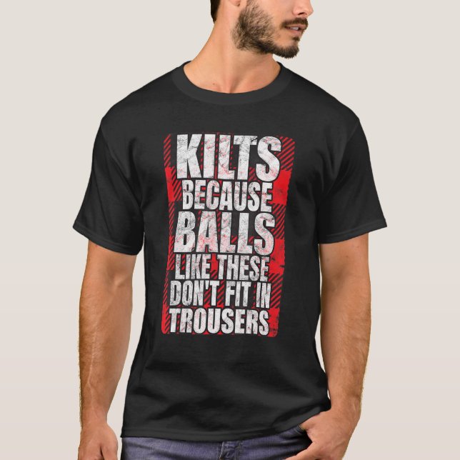 Camiseta Hombres Cómo Usar El Kilt Para Un Tartán Kilt Guy  (Anverso)