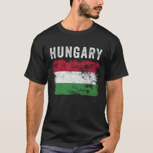 Camiseta Hombres con bandera de Hungría mujeres niños húnga