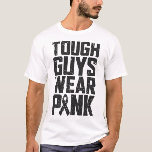 Camiseta Hombres Con Conciencia Sobre El Cáncer De Mama Ros