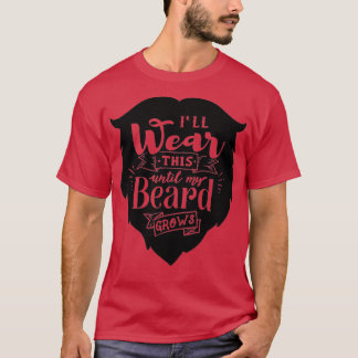 Camiseta Hombres con hipster de barba divertida que dejan t