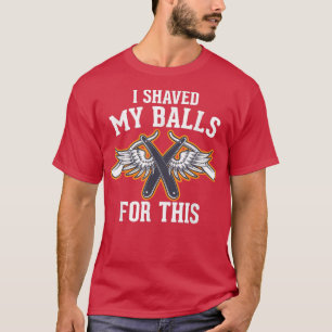 Camiseta Hombres Con Los Que Me Sacudí Las Bolas Para Este 